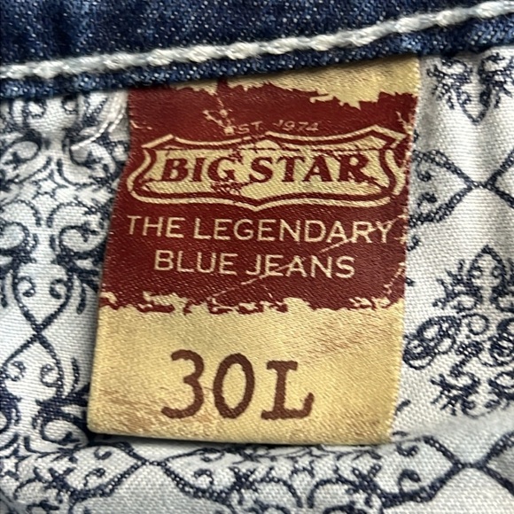 Big Star Maddie Mid Rise Fit Bootcut Western Stretch SZ 30 Tall Jeans - Picture 7 of 14